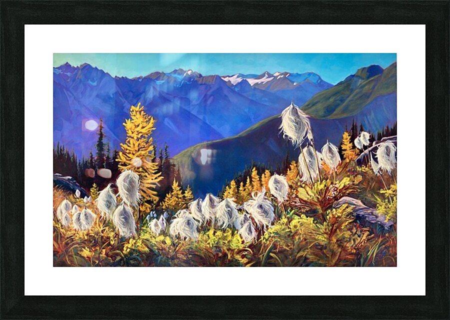 Silver and Gold Picture Frame print