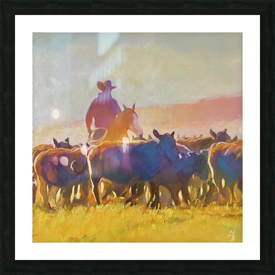 Roundup Picture Frame print