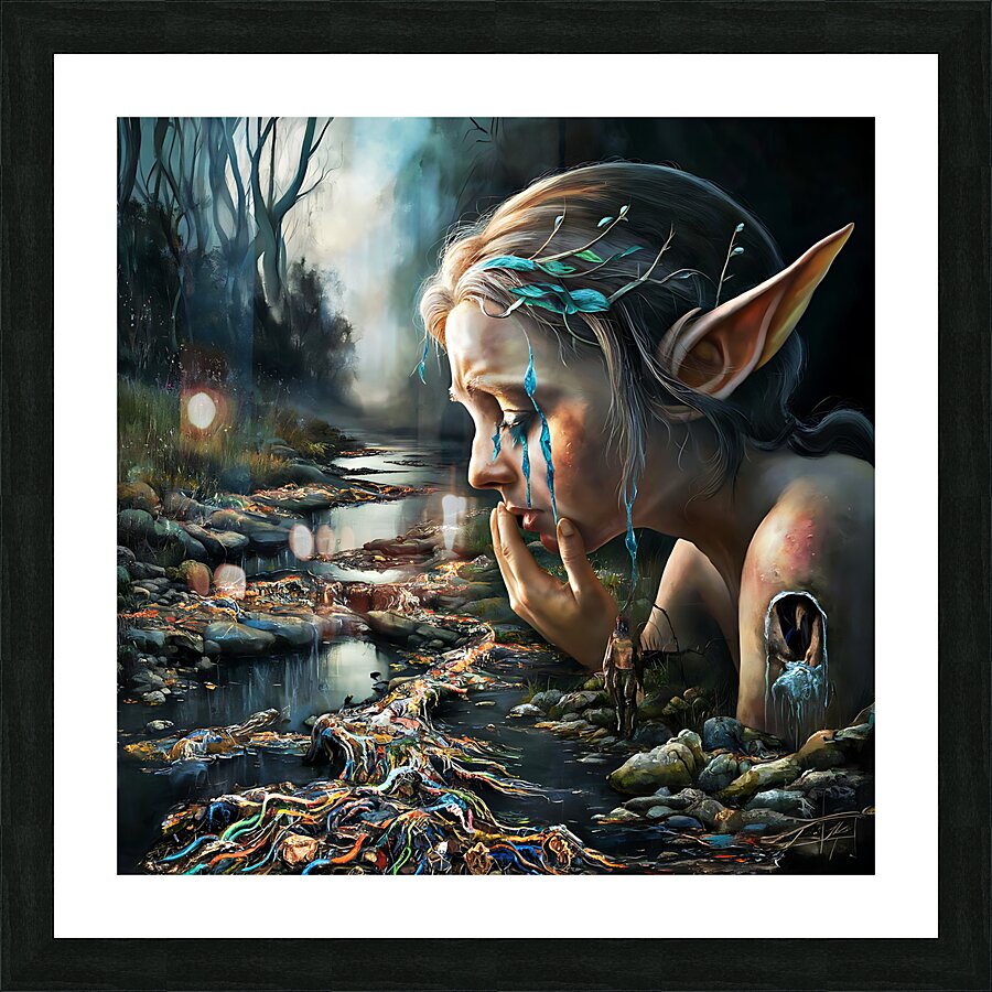Sad Ai 1 Picture Frame print