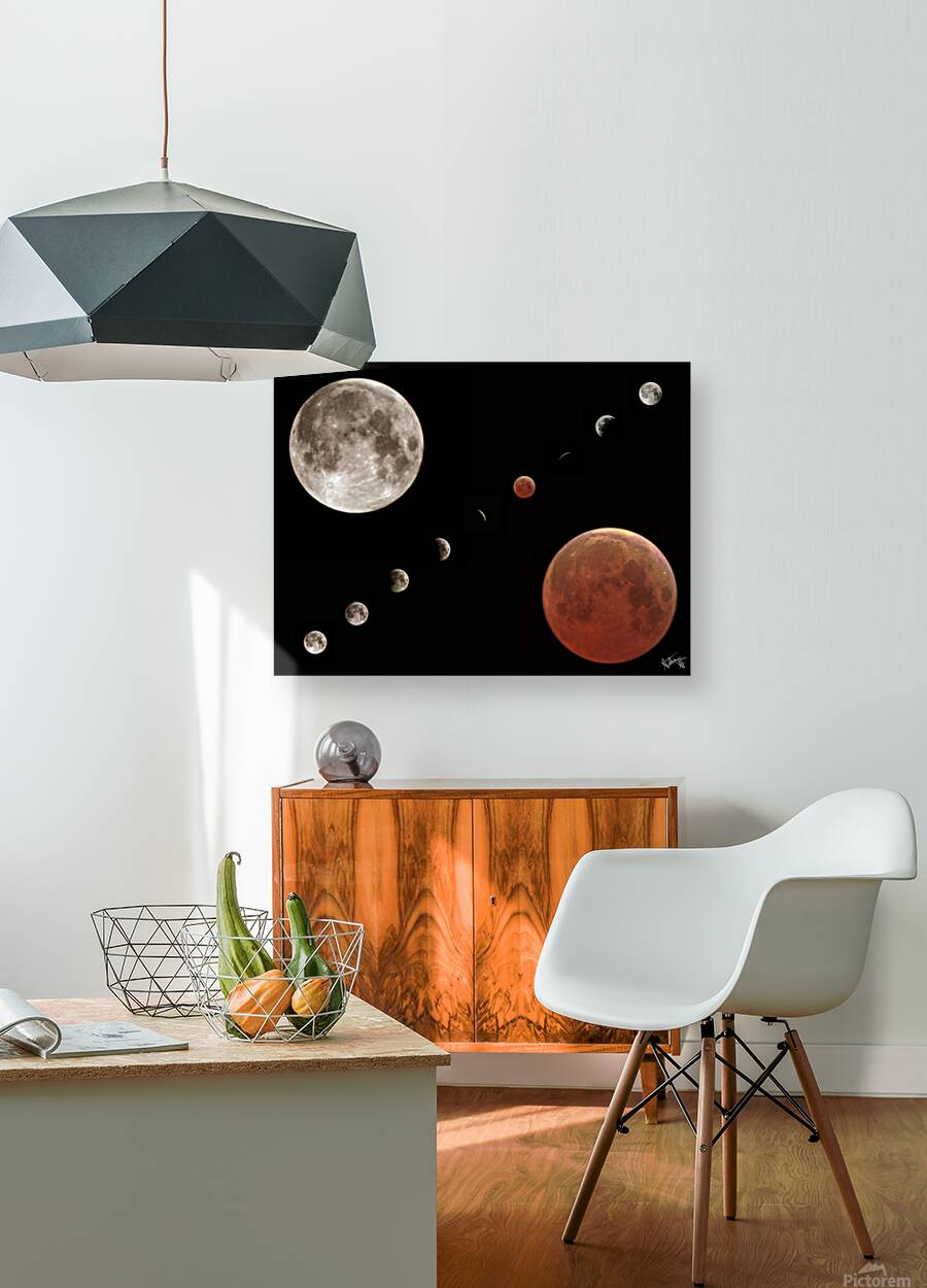 2025 Blood Moon Eclipse Composite Reproduction
