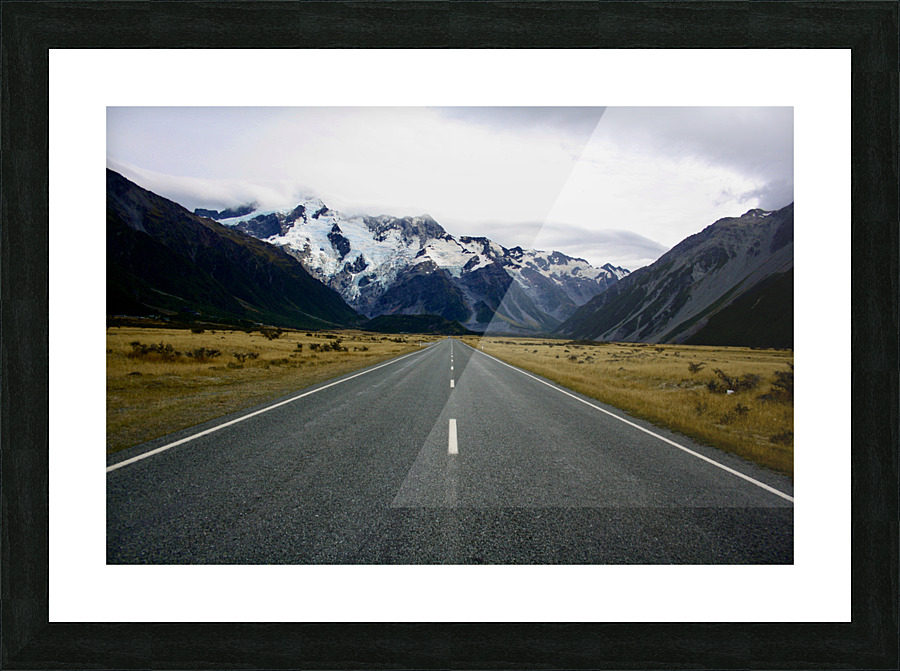 Mountains symmetry Picture Frame print