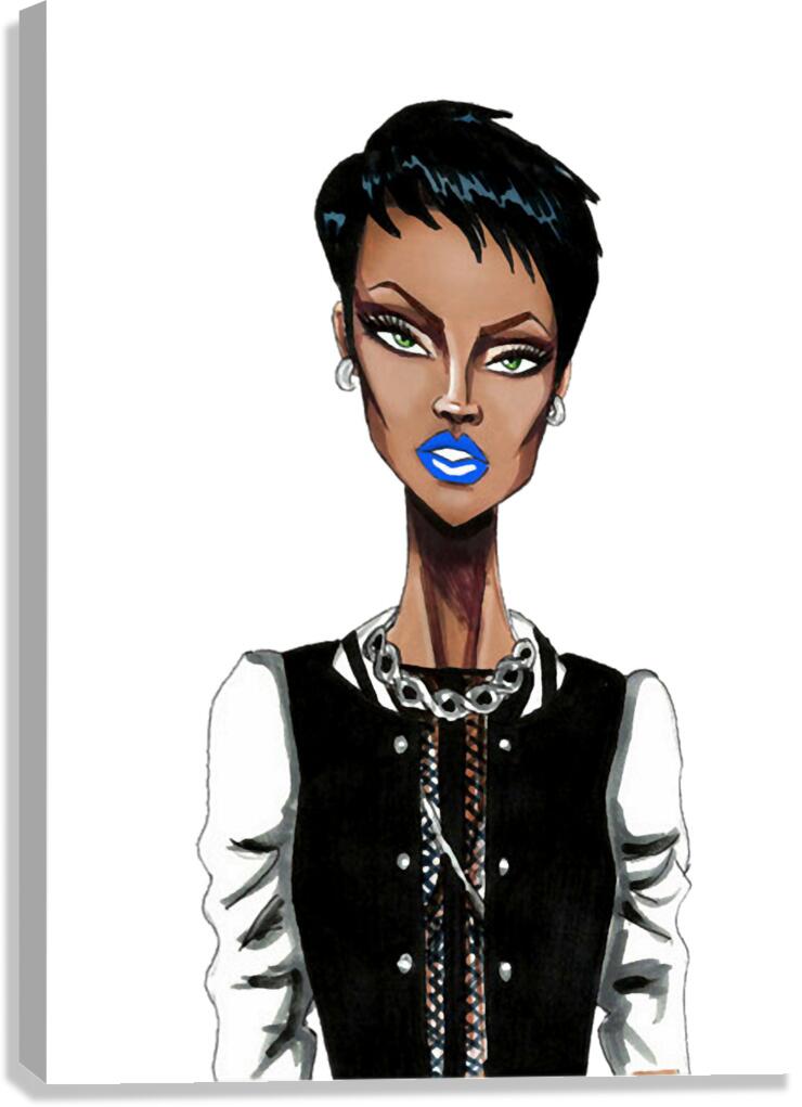 Rihanna 32 Canvas Print