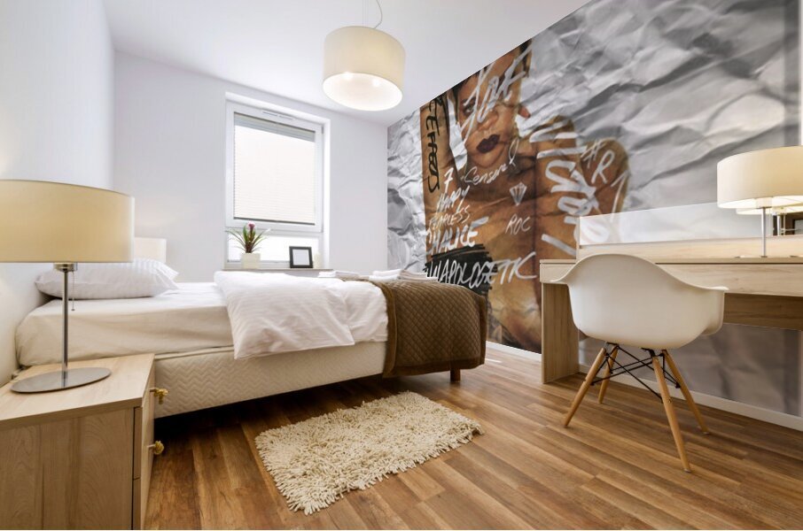 Rihanna 3 Mural print