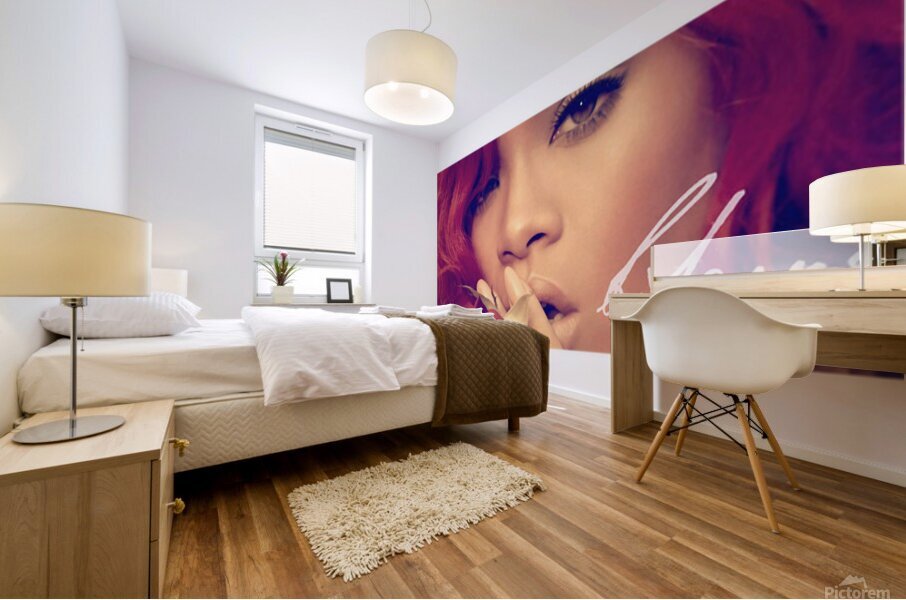 Rihanna 19 Mural print