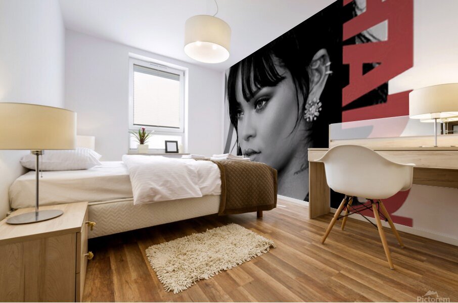 Rihanna 39 Mural print