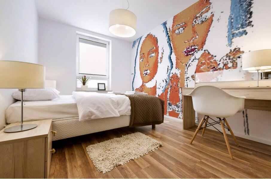 Rihanna 45 Mural print
