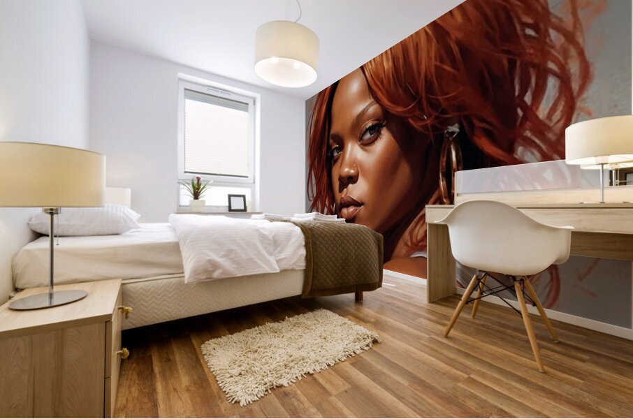 Rihanna 6 Mural print