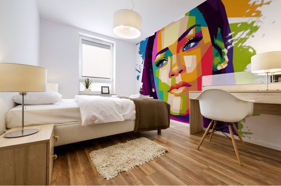 Rihanna 7 Mural print