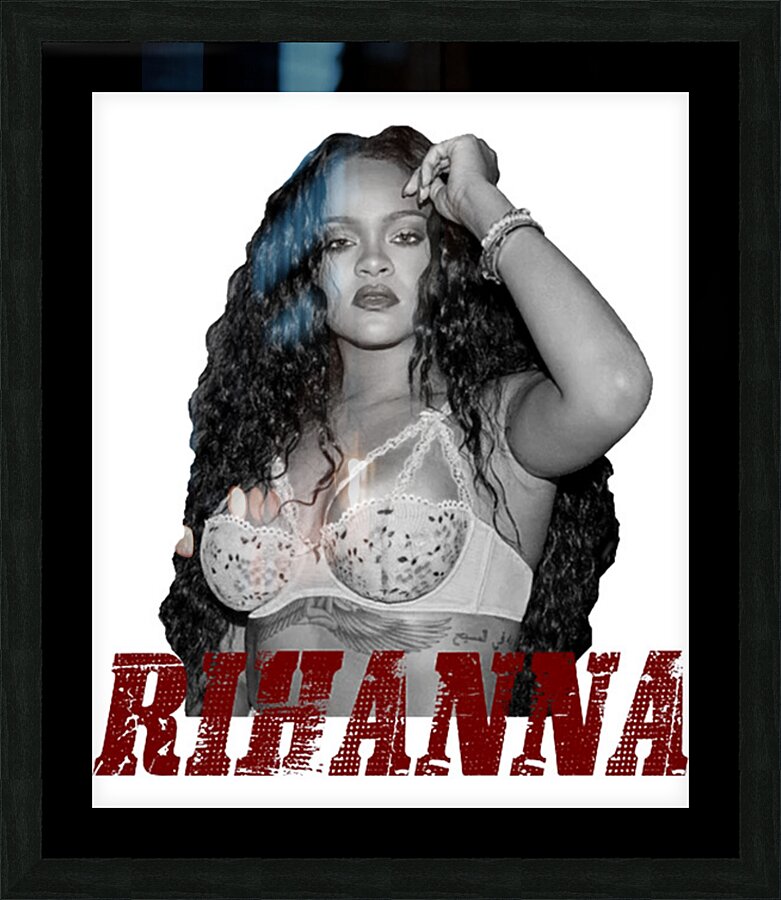 Rihanna 13 Picture Frame print