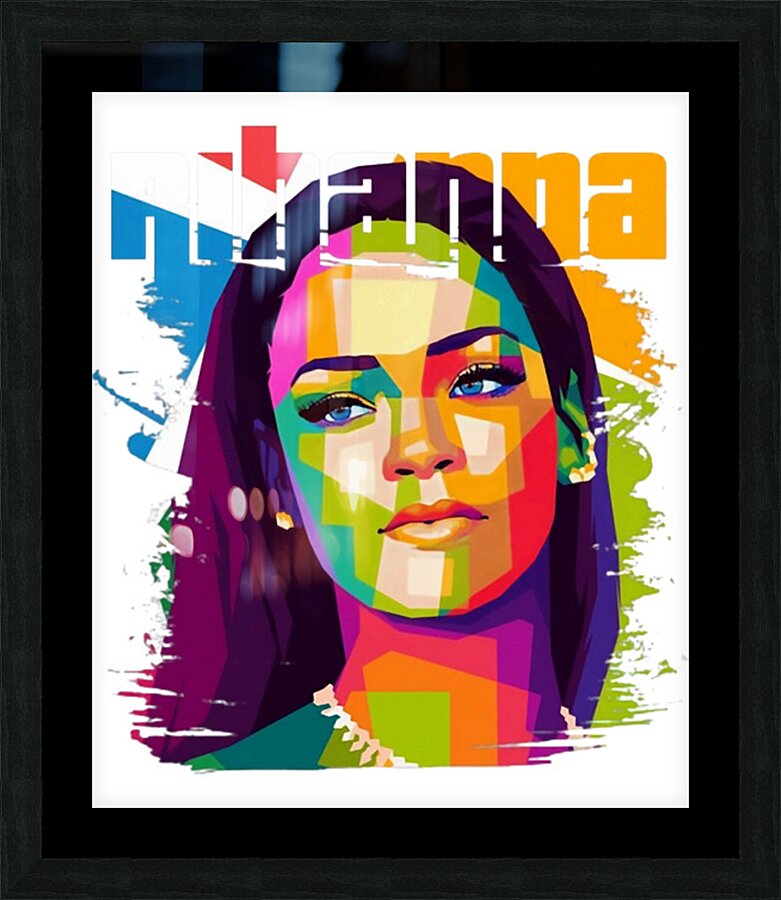 Rihanna 7 Picture Frame print