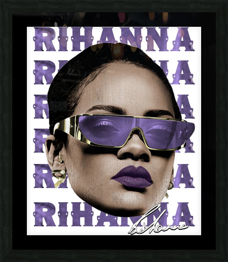 Rihanna 28 Picture Frame print
