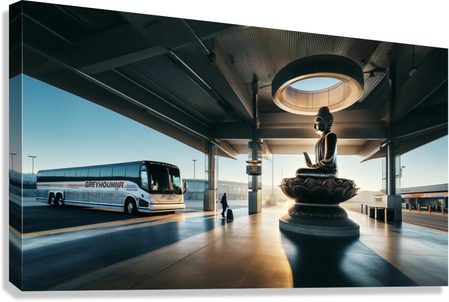 Traveling Budddhe Canvas Print