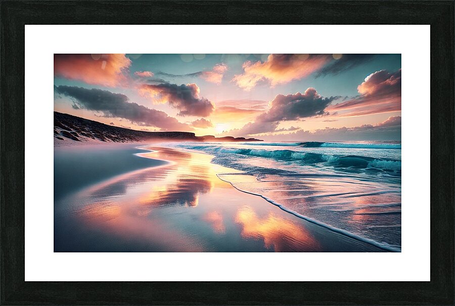   Sunrise Beach Picture Frame print