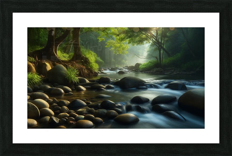   Riverside Tranquility Picture Frame print