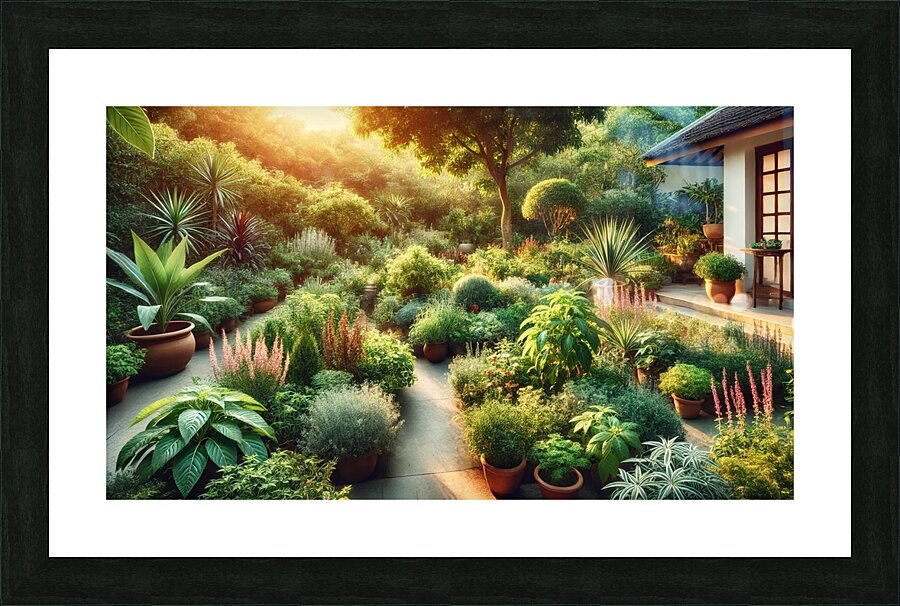   Harmonious Herb Haven Picture Frame print