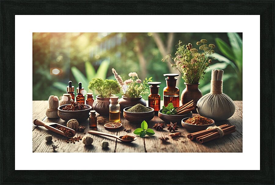   Herbal Sanctuary Picture Frame print