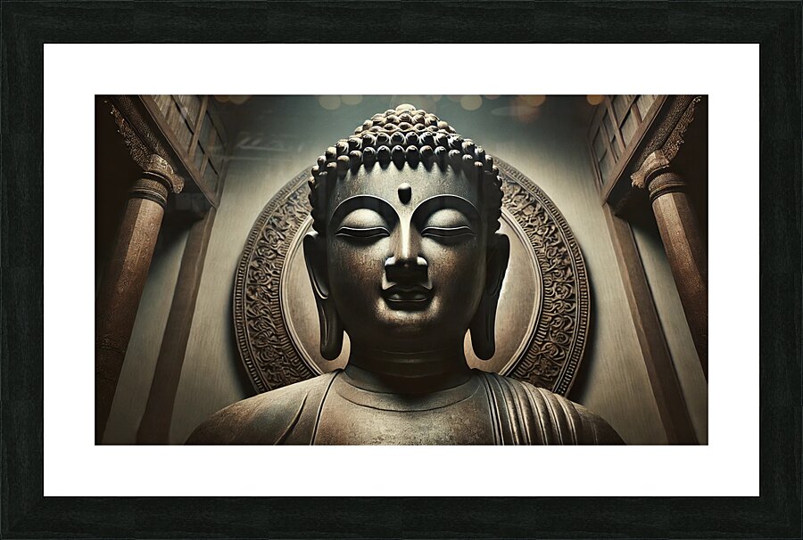 Peaceful Refined Angle Picture Frame print