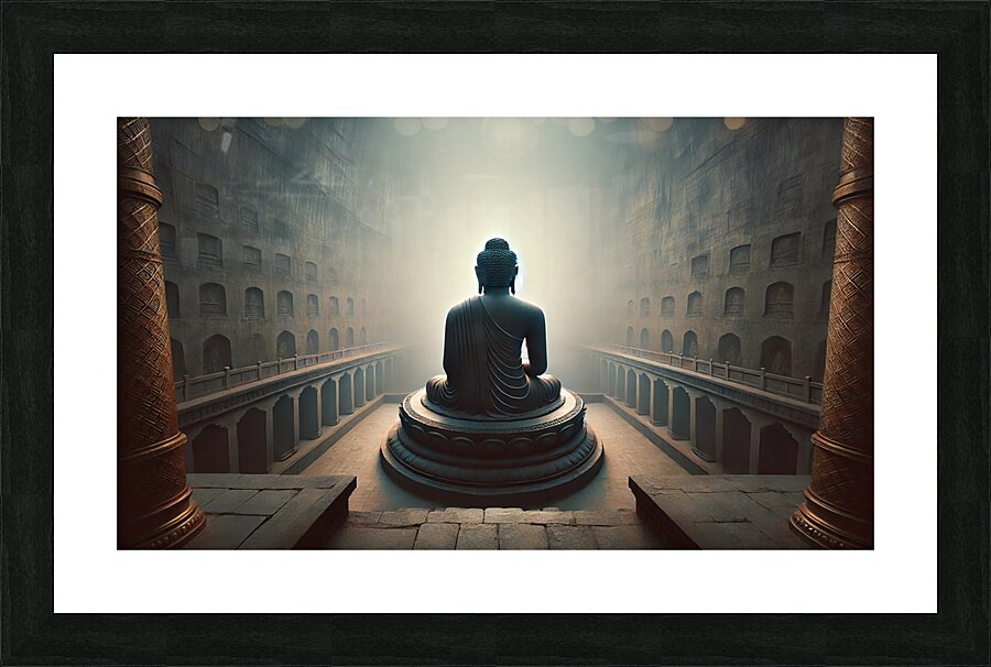 Serene Silhouette Picture Frame print