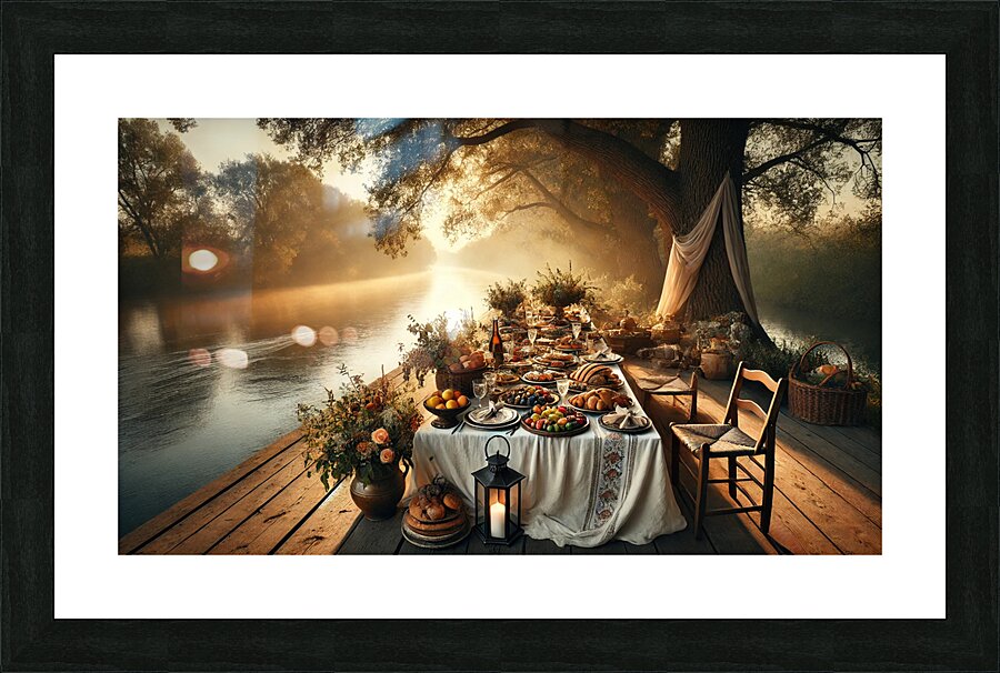 Golden Prosperity Picture Frame print