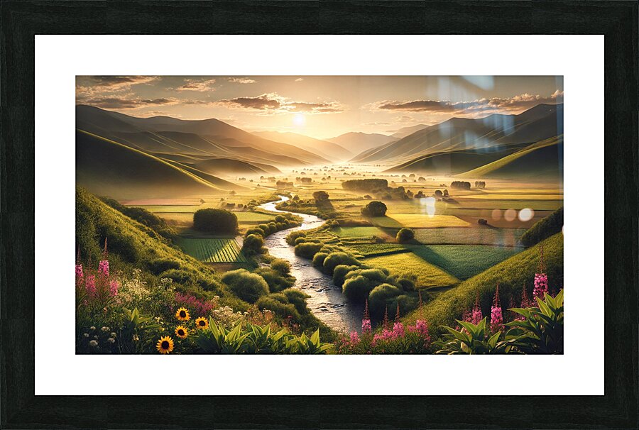 Flourishing Fields Picture Frame print