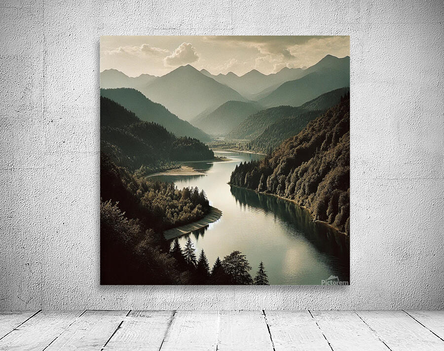 River s Serene Path Wall Preview