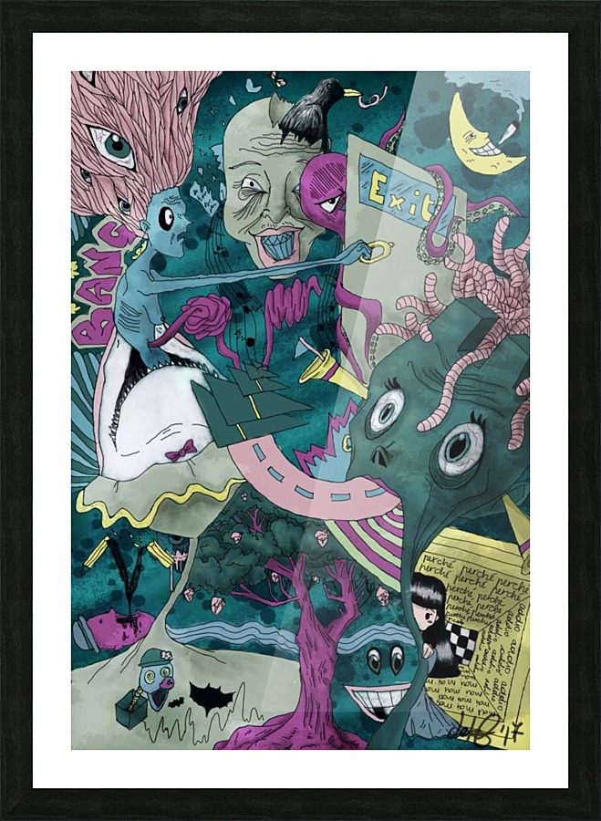 Nightmare Picture Frame print