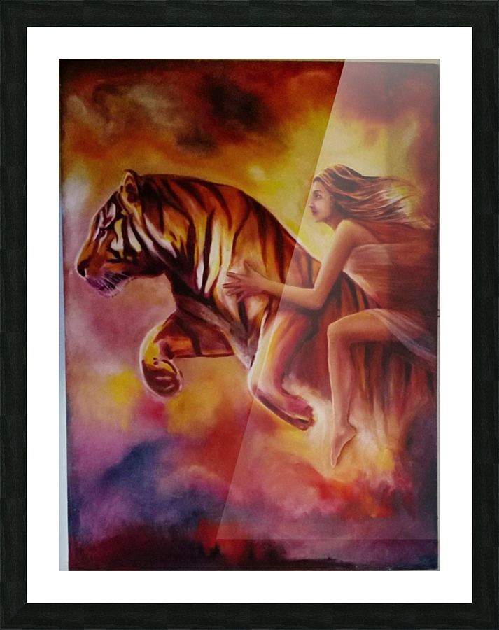 Tigress Lady Picture Frame print