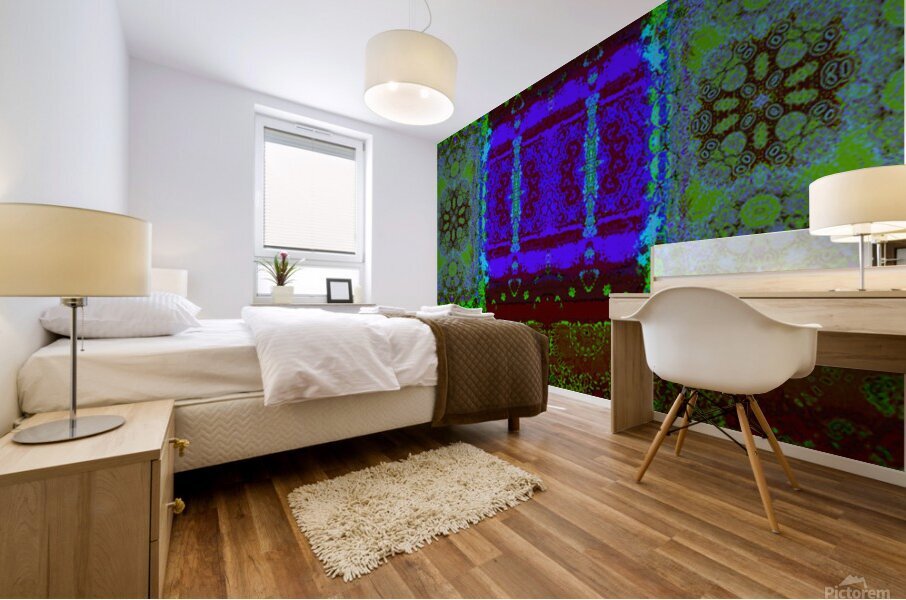 Entry to a path. Mural print