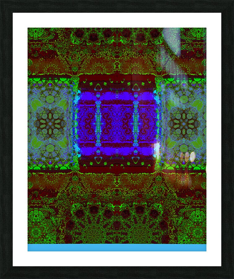 Entry to a path. Picture Frame print