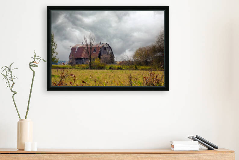 La grange abandonn  e by Sylvain Perrier