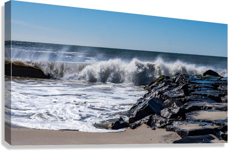 cape may wave 19 Canvas Print