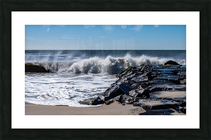 cape may wave 19 Picture Frame print
