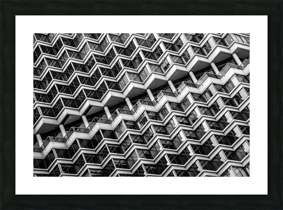 abstract grid lines phila Picture Frame print