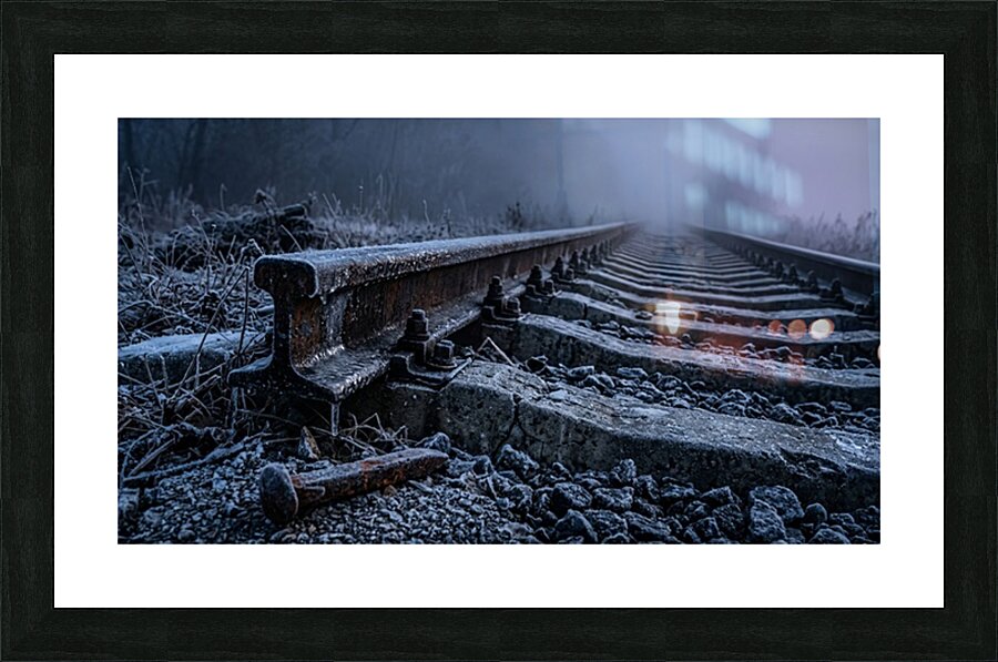 Abandoned Railway Track Picture Frame print