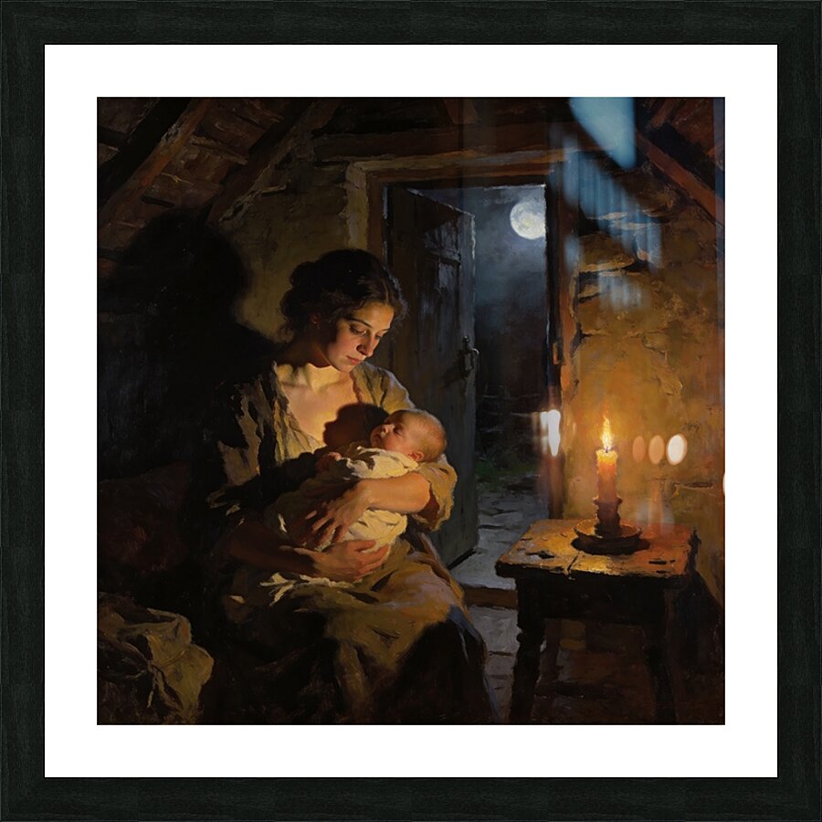 Mother with her child Picture Frame print