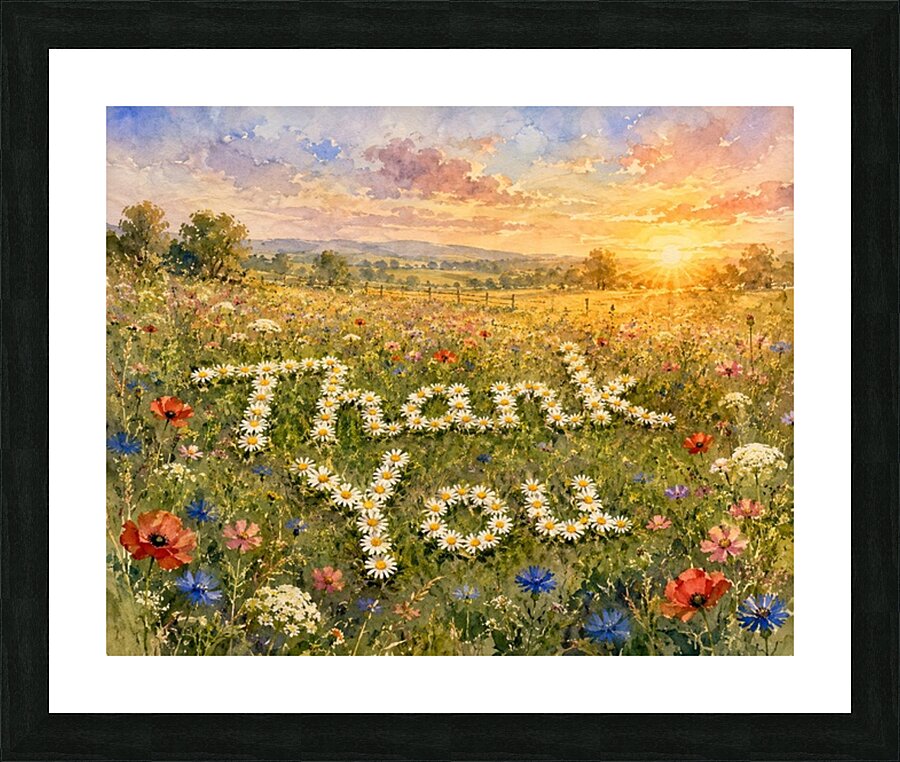Thank You Picture Frame print