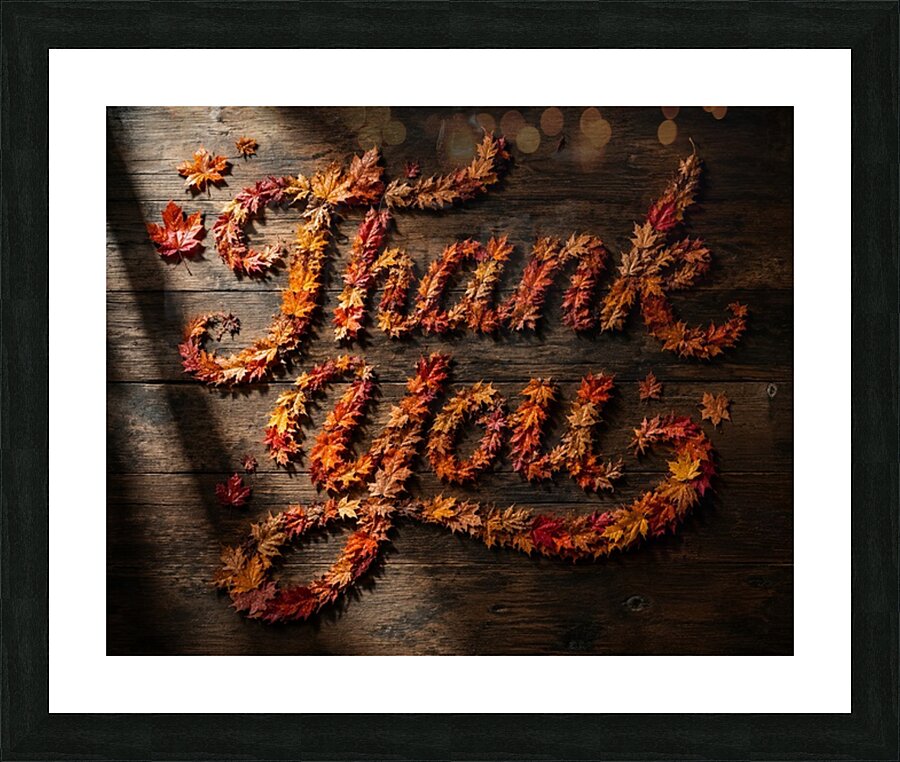 Thank You Picture Frame print