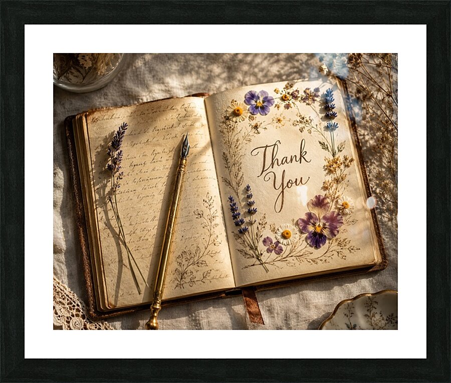 Thank You Picture Frame print