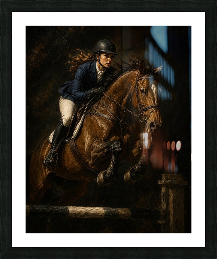 Focused Leap 3 Picture Frame print