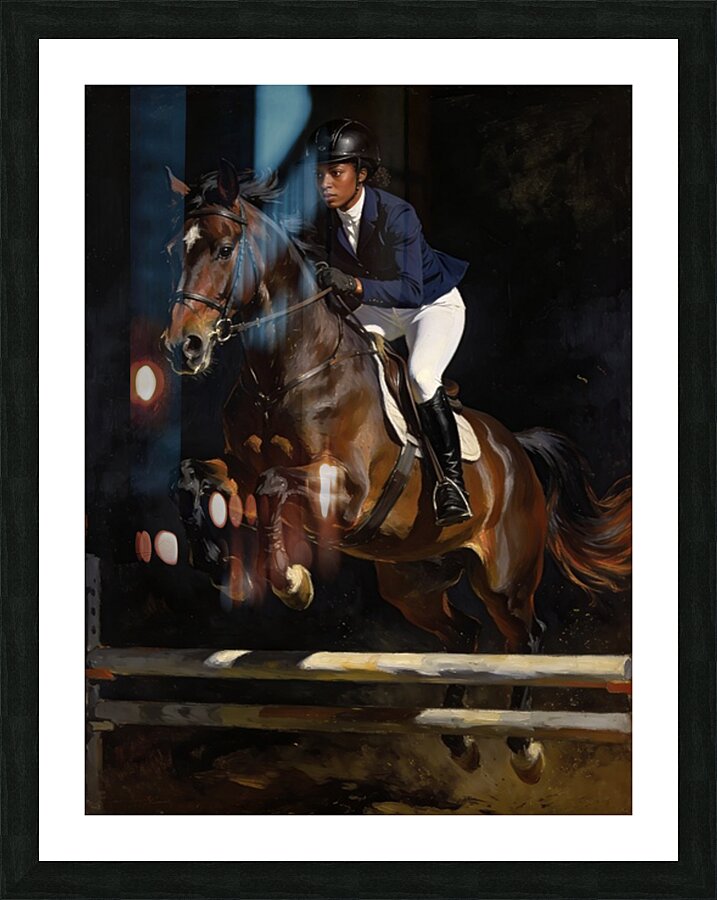 Focused Leap 5 Picture Frame print
