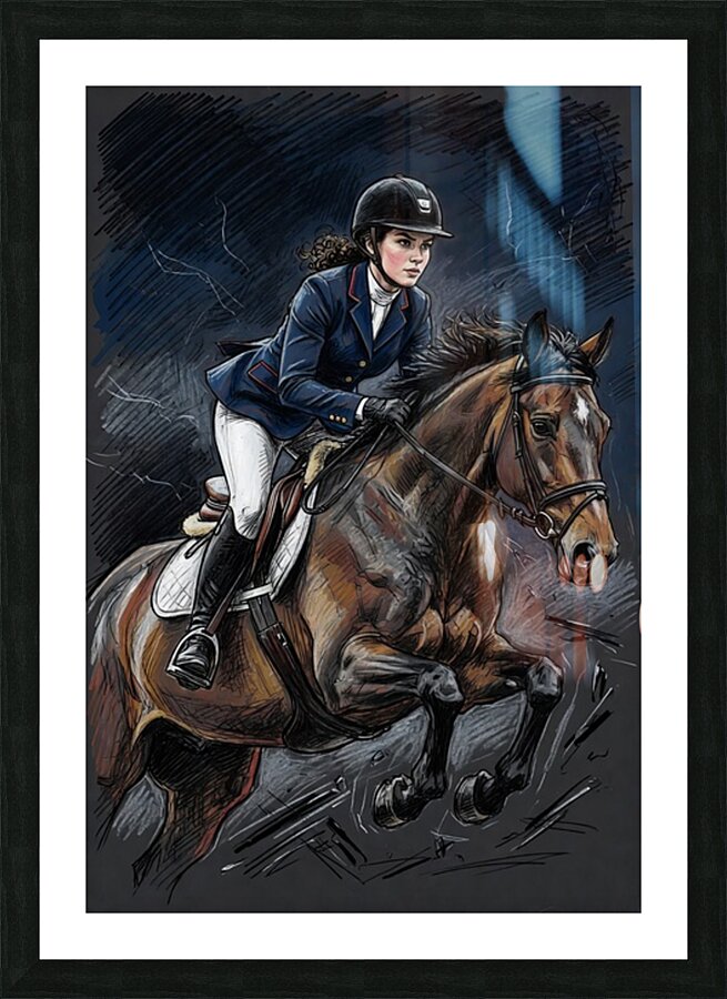 Focused Leap 1 Picture Frame print