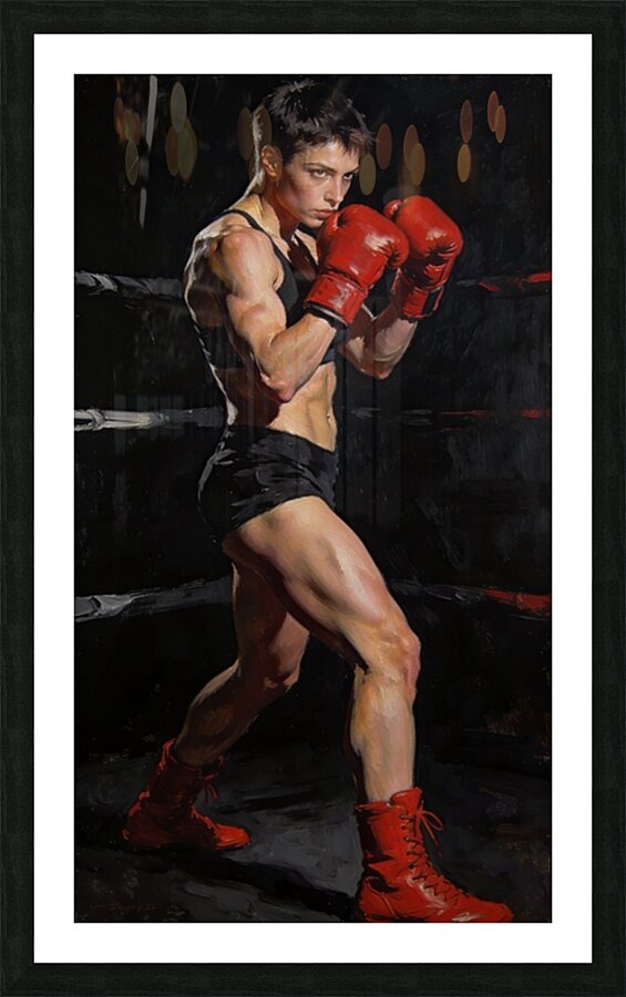 Female Boxer 2 Picture Frame print