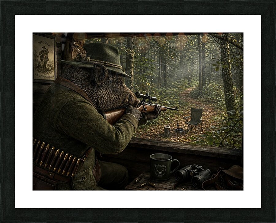 Hunting for hunter 1 Picture Frame print