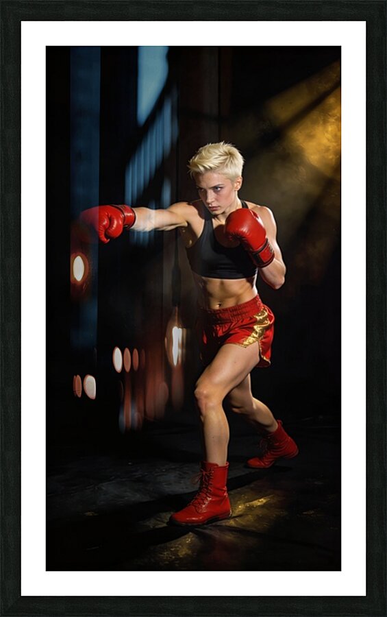 In a fighting pose 8 Picture Frame print