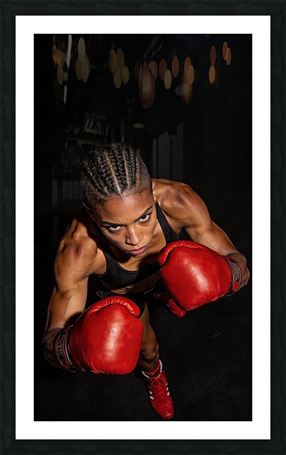 In a fighting pose 13 Picture Frame print