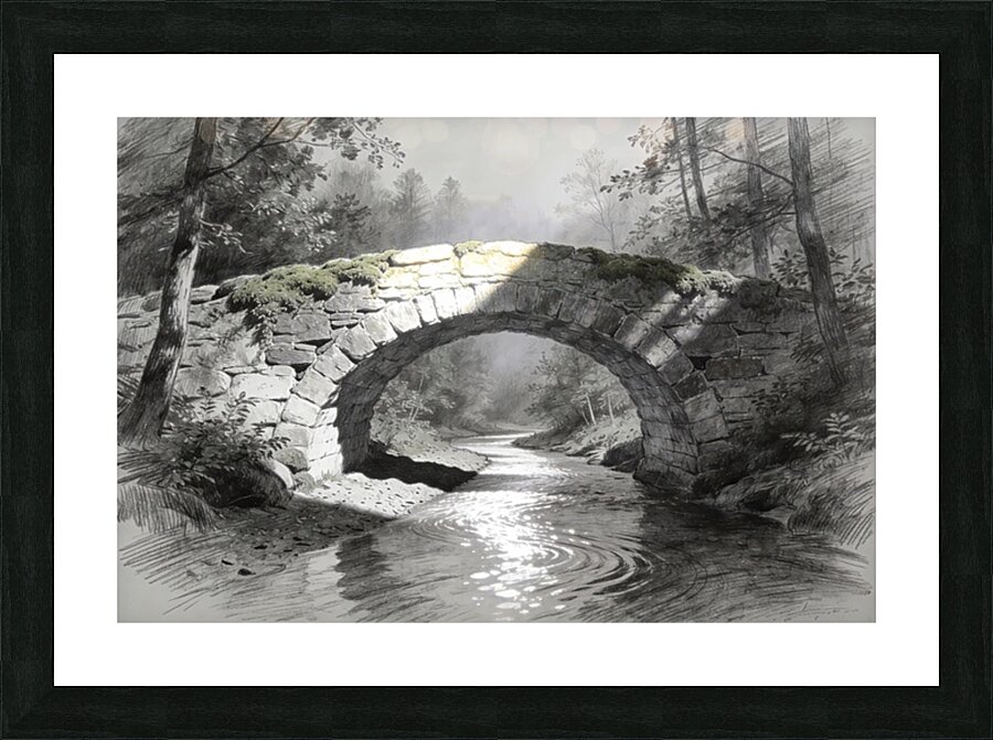 Pencil Landscape 5 Picture Frame print