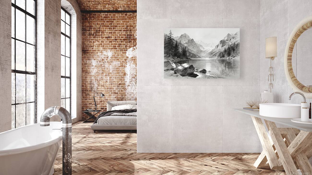 Pencil Landscape 4 Reproduction