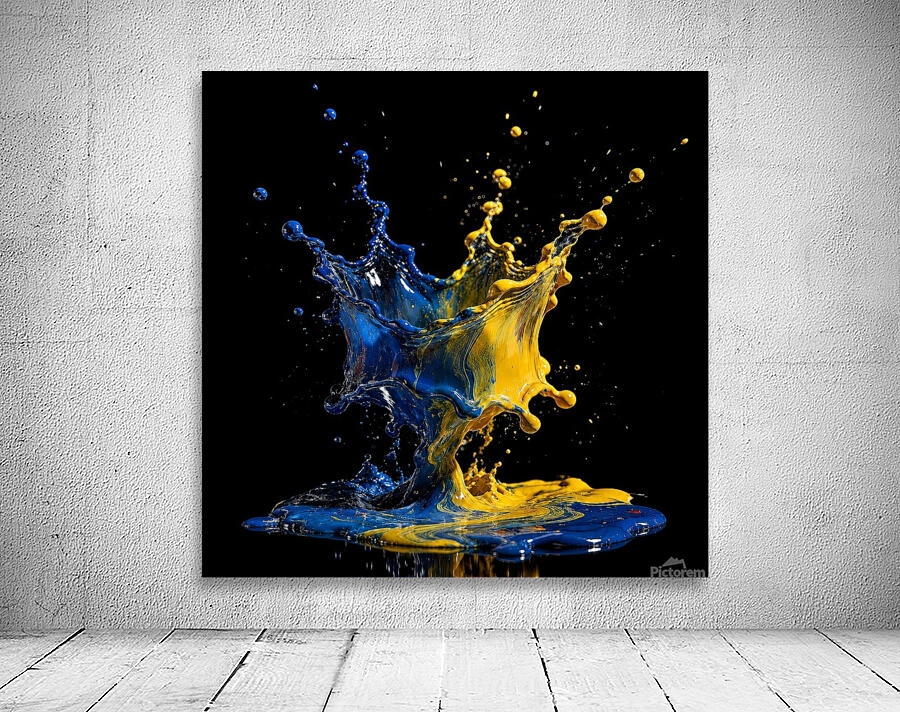 Vibrant paint splash explosion Wall Preview