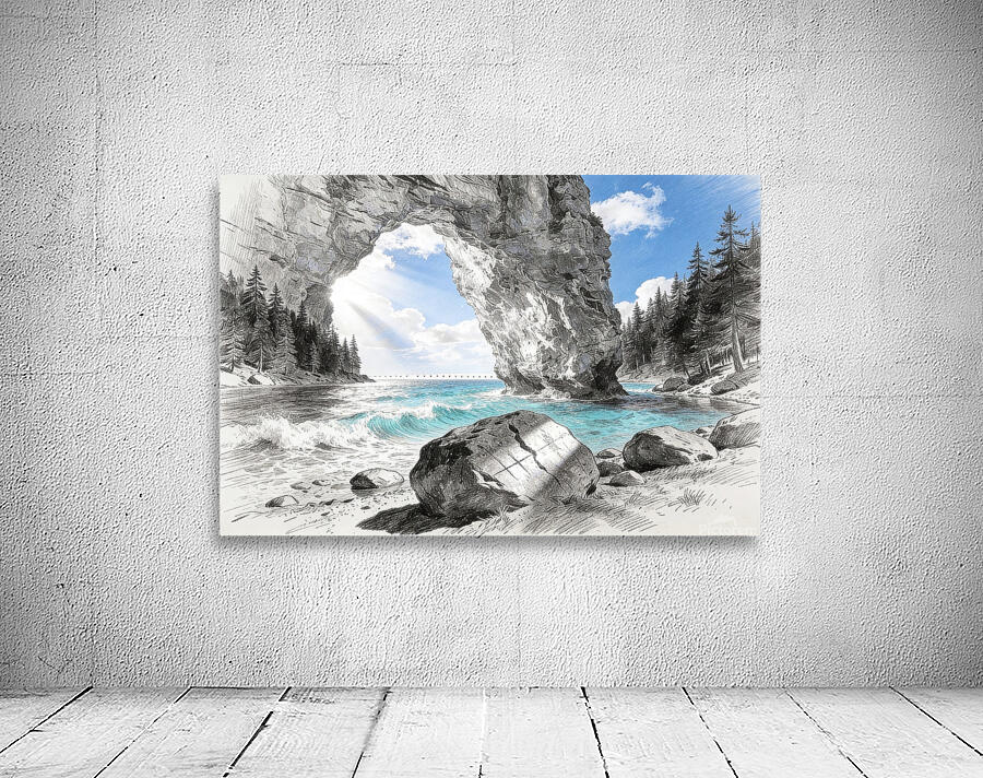 Pencil Landscape 3 Wall Preview
