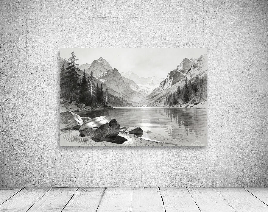 Pencil Landscape 4 Wall Preview